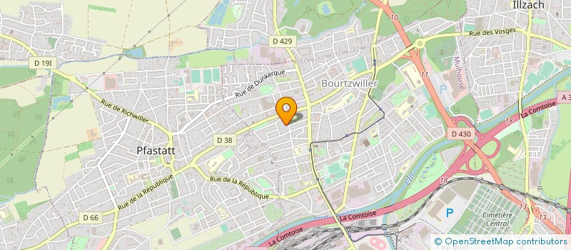 localisation de l'entreprise MADAME MEGANE MULLER  MULHOUSE