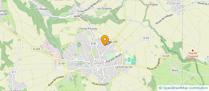 localisation de l'entreprise MADAME MEGANE PINEAU  VIC-LE-COMTE