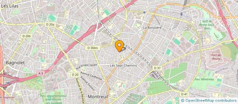 localisation de l'entreprise MADAME MEGANE PIVAIN à MONTREUIL
