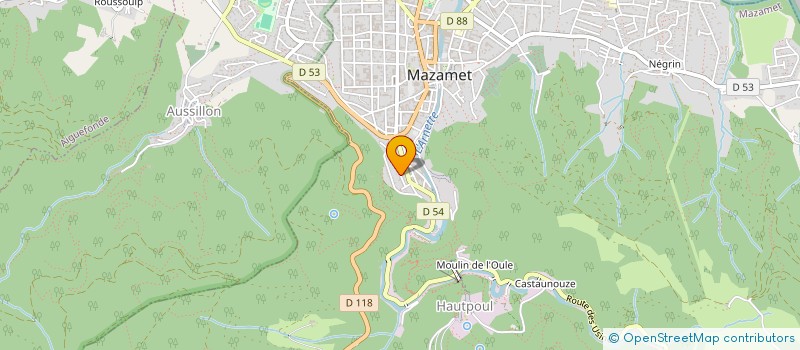 localisation de l'entreprise MADAME MEGANE PRIOUX  MAZAMET