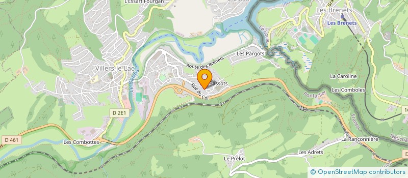 localisation de l'entreprise MADAME MEGANE QUERRY  VILLERS-LE-LAC