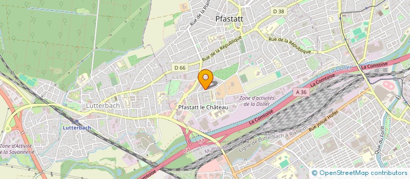localisation de l'entreprise MADAME MEGANE REIBEL  PFASTATT