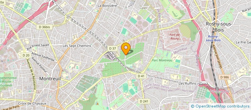 localisation de l'entreprise MADAME MEGANE SCHARTIER  MONTREUIL