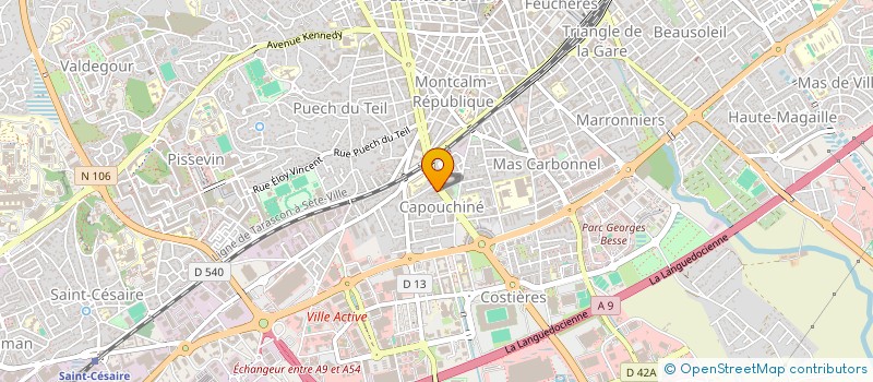 localisation de l'entreprise MADAME MEGANE SCHELL  NIMES