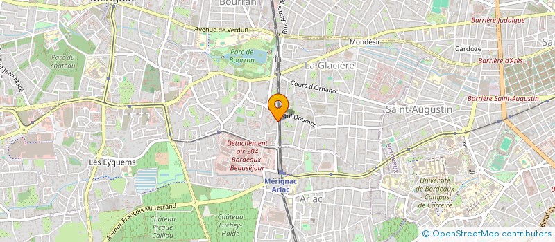 localisation de l'entreprise MADAME MEGANE TREMBLIER  MERIGNAC