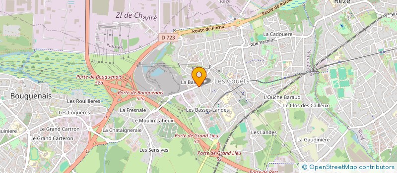 localisation de l'entreprise MADAME MEGANE VISONNEAU  BOUGUENAIS