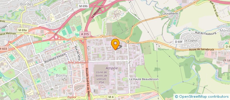 localisation de l'entreprise MADAME MEGANE ZIMMERMANN  METZ