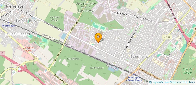 localisation de l'entreprise MADAME MEGDOUDA NAIT KADI  BEAUCHAMP