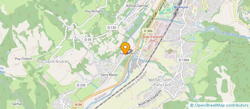 localisation de l'entreprise MADAME MEGGANE RENAUDIN à BRIANCON