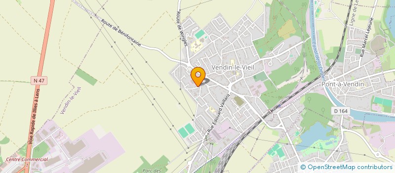 localisation de l'entreprise MADAME MEGGIE BARBIER  VENDIN-LE-VIEIL