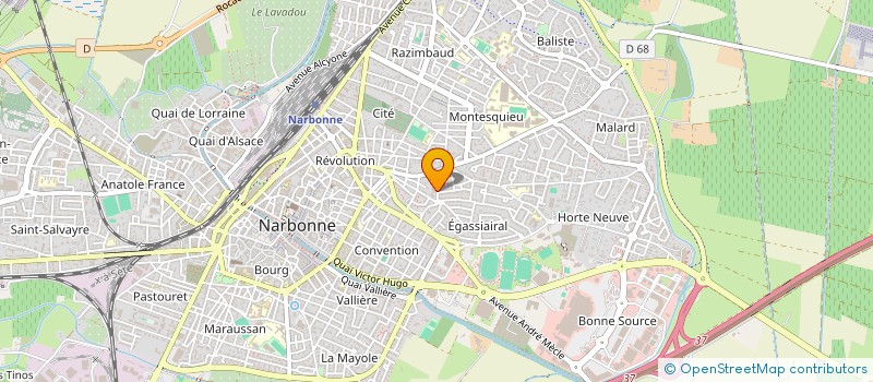 localisation de l'entreprise MADAME MEGGIE GRANDE  NARBONNE