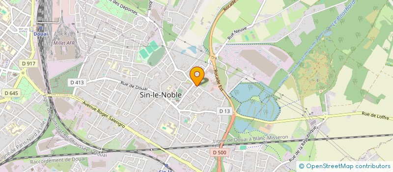 localisation de l'entreprise MADAME MEGGIE MORIAUX  SIN-LE-NOBLE