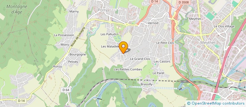 localisation de l'entreprise MADAME MEGGIE RAGOT  POISY