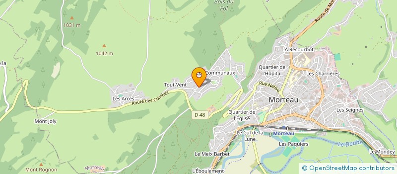 localisation de l'entreprise MADAME MEGGIE TRIPET  MORTEAU