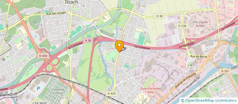 localisation de l'entreprise MADAME MEGGIE UHLEN  ILLZACH