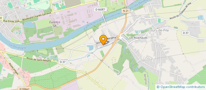 localisation de l'entreprise MADAME MEGGY BATTEUX  COURS-DE-PILE