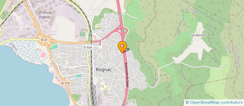 localisation de l'entreprise MADAME MEGGY DA SILVA  ROGNAC