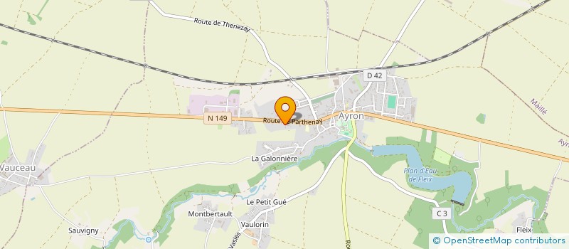 localisation de l'entreprise MADAME MEGGY GATEFIN  AYRON