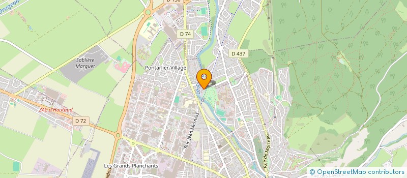 localisation de l'entreprise MADAME MEGGY MICHAUD  PONTARLIER