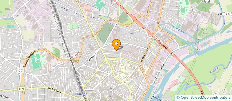 localisation de l'entreprise MADAME MEGGY ROY  ROANNE