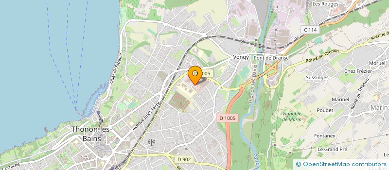 localisation de l'entreprise MADAME MEGHAN BENOIT à THONON-LES-BAINS
