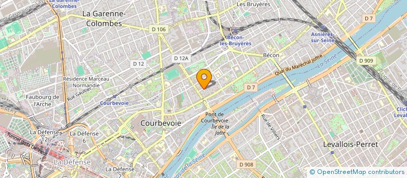 localisation de l'entreprise MADAME MEGHANE CHAMBOLLE à COURBEVOIE