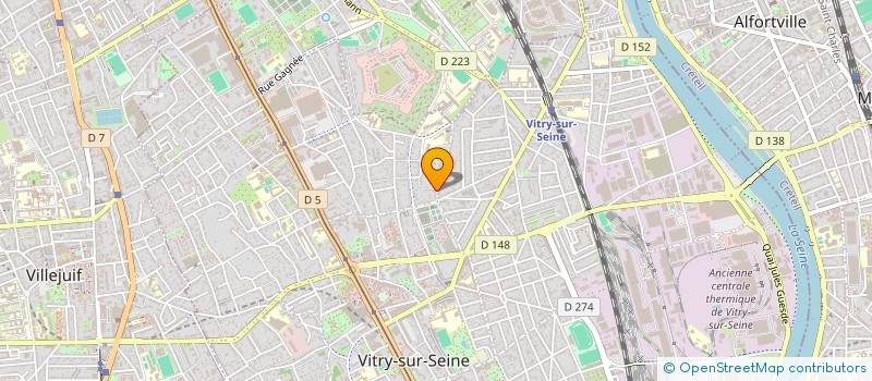 localisation de l'entreprise MADAME MEGHANE GICQUEL  VITRY-SUR-SEINE