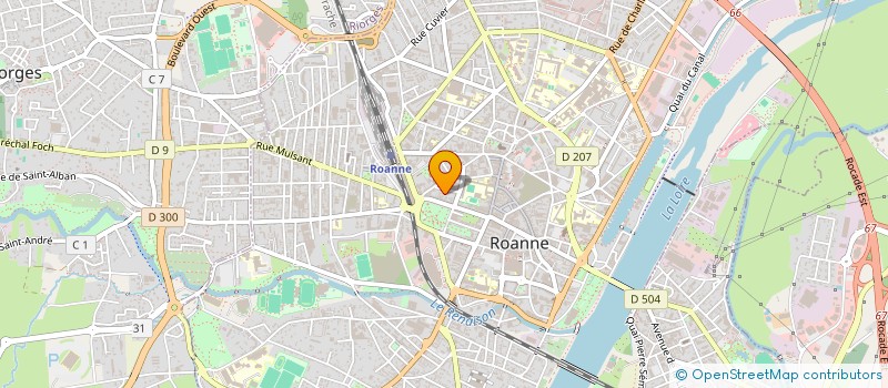 localisation de l'entreprise MADAME MEGHANE MAGNIN  ROANNE