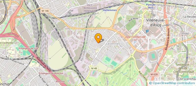 localisation de l'entreprise MADAME MEGHANE MENUE à LILLE