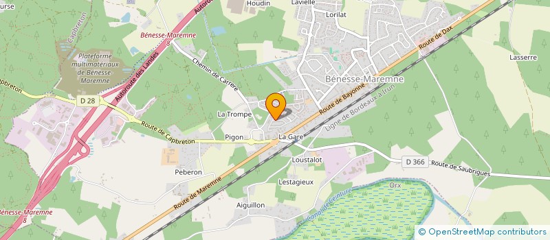 localisation de l'entreprise MADAME MEGHANN ILLES  BENESSE-MAREMNE