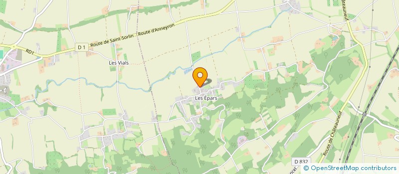 localisation de l'entreprise MADAME MEGHANN SERVAIS-PAYEN  SAINT-SORLIN-EN-VALLOIRE