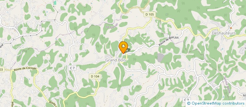 localisation de l'entreprise MADAME MEGUY GUILLAUME  LE GOSIER