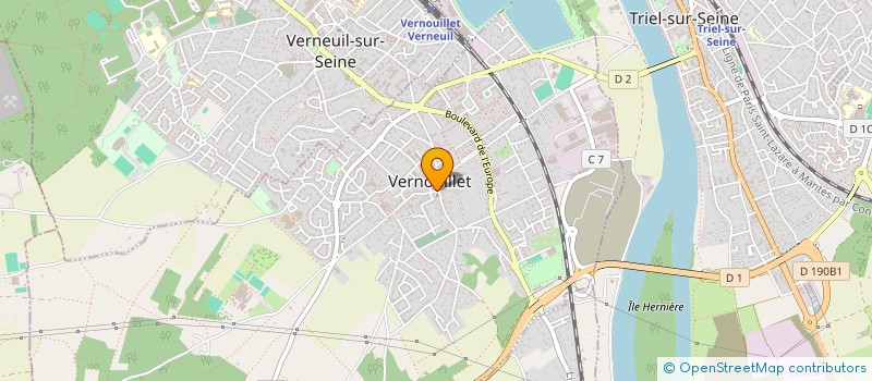 localisation de l'entreprise MADAME MEGUY SANTOS à VERNOUILLET