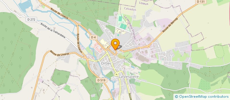 localisation de l'entreprise MADAME MEHDI VAHDATI  ORBEC