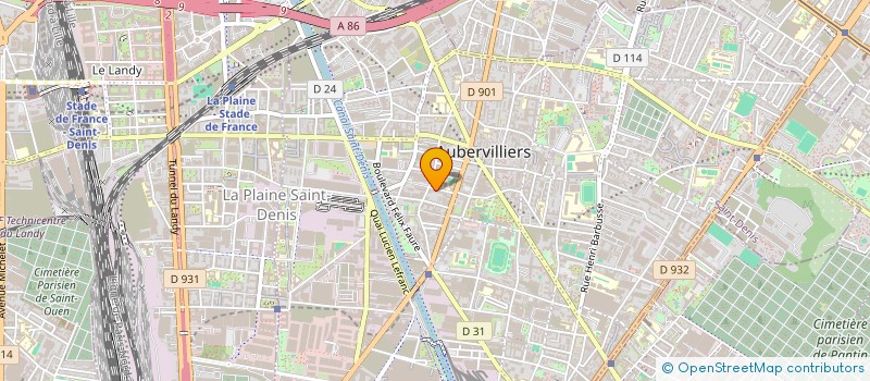 localisation de l'entreprise MADAME MEHNAZ SALEEM à AUBERVILLIERS