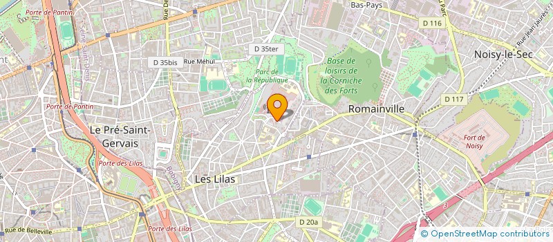 localisation de l'entreprise MADAME MEI LEGRAND  LES LILAS