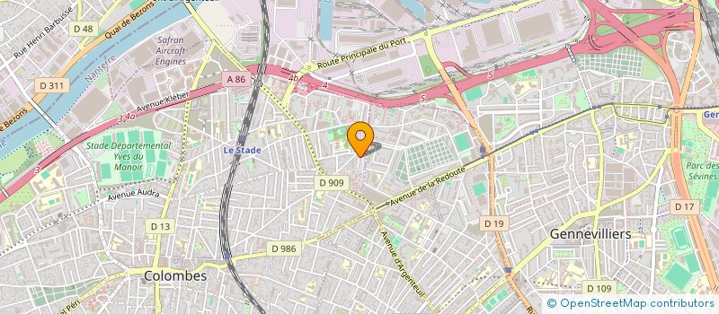 localisation de l'entreprise MADAME MEI LIU  COLOMBES