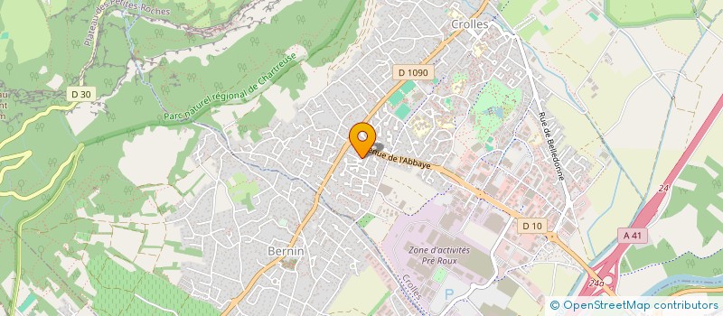 localisation de l'entreprise MADAME MEIJE PIGEONNAT  CROLLES