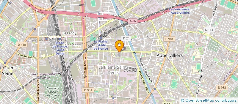 localisation de l'entreprise MADAME MEIJUAN MA  AUBERVILLIERS