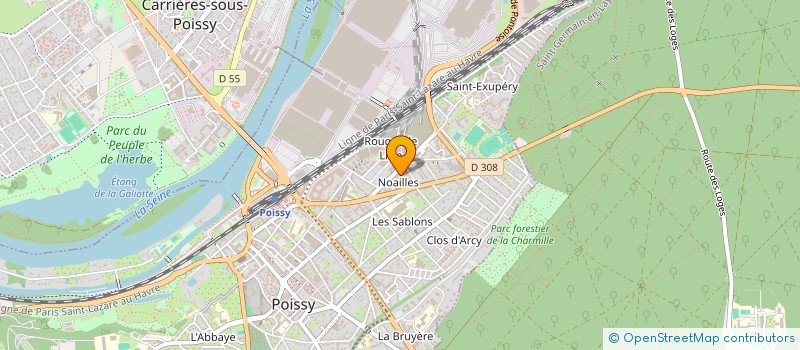 localisation de l'entreprise MADAME MEIMOUNA KONATE  POISSY