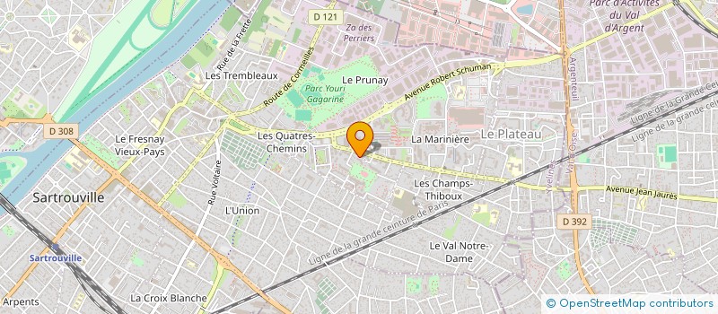 localisation de l'entreprise MADAME MEITA KAMATE BAMBA  SARTROUVILLE