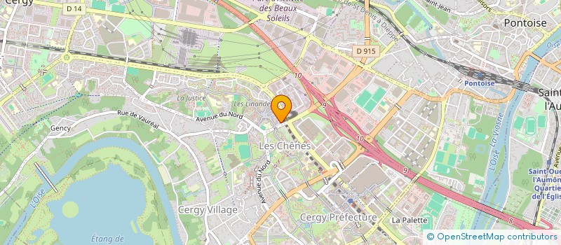 localisation de l'entreprise MADAME MEJDOLINE KETATA  CERGY