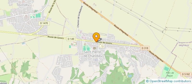 localisation de l'entreprise MADAME MELAINE COURNILLOUX  SAINT-PIERRE-DE-CHANDIEU