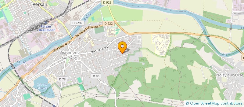 localisation de l'entreprise MADAME MELAINE DESPRETZ  BEAUMONT-SUR-OISE