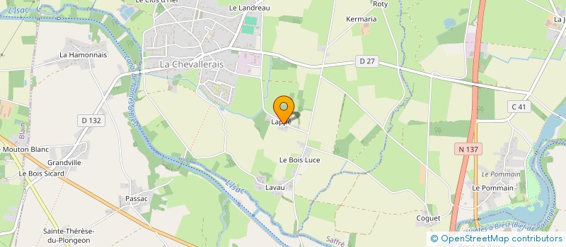 localisation de l'entreprise MADAME MELAINE LEBEAU à LA CHEVALLERAIS