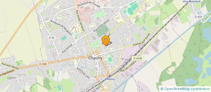 localisation de l'entreprise MADAME MELAINE PAYOT à CHAUNY