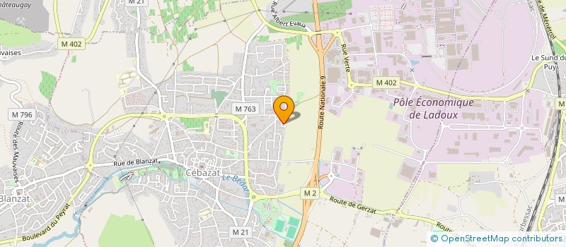 localisation de l'entreprise MADAME MELANIE ABREU  CEBAZAT