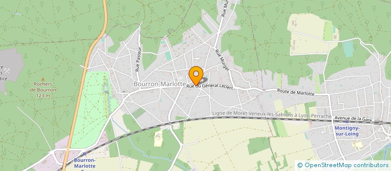 localisation de l'entreprise MADAME MELANIE ACHATZ  BOURRON-MARLOTTE