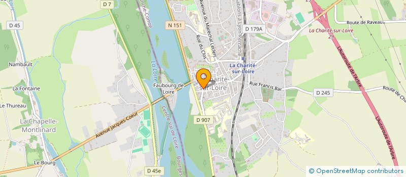 localisation de l'entreprise MADAME MELANIE ALLAIRE à LA CHARITE-SUR-LOIRE