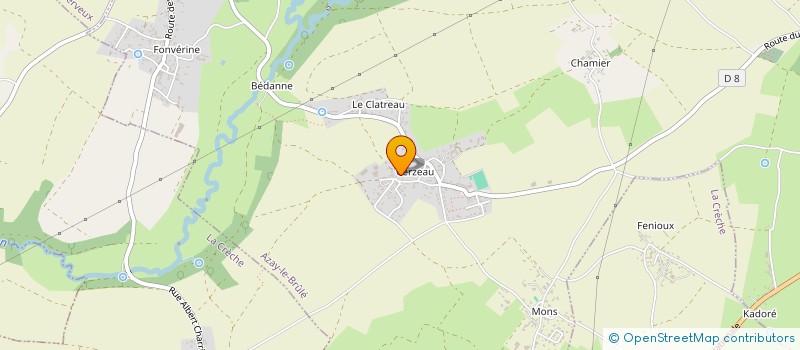 localisation de l'entreprise MADAME MELANIE AMOSSE  AZAY-LE-BRULE